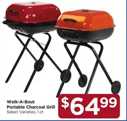 Food 4 Less Walk-A-Bout Portable Charcoal Grill offer