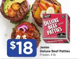 Food 4 Less Jemm Deluxe Beef Patties offer