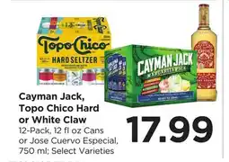 Food 4 Less Cayman Jack, Topo Chico Hard or White Claw offer
