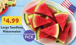 Fresh Thyme Large Seedless Watermelon offer