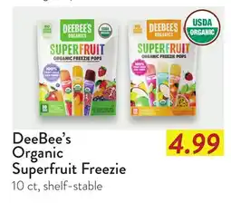 Fresh Thyme DeeBee's Organic Superfruit Freezie offer