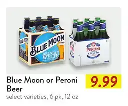 Fresh Thyme Blue Moon or Peroni Beer offer