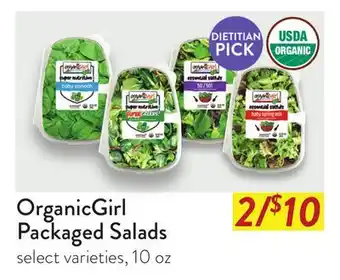Fresh Thyme OrganicGirl Packaged Salads offer