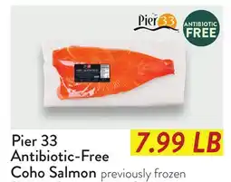 Fresh Thyme Pier 33 Antibiotic-Free Coho Salmon offer