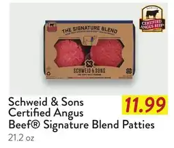 Fresh Thyme Schweid & Sons Certified Angus Beef Signature Blend Patties offer