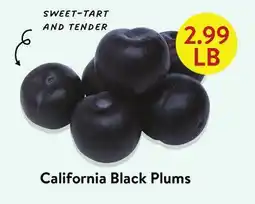Fresh Thyme California Black Plums offer