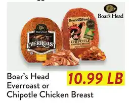 Fresh Thyme Boar's Head Everroast or Chipotle Chicken Breast offer