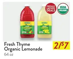 Fresh Thyme Fresh Thyme Organic Lemonade offer