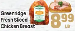 Tony’s Fresh Market Greenridge Fresh Sliced Chicken Breast offer