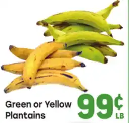 Tony’s Fresh Market Green or Yellow Plantains offer