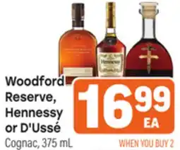 Tony’s Fresh Market Woodford Reserve, Hennessy or D'Ussé offer