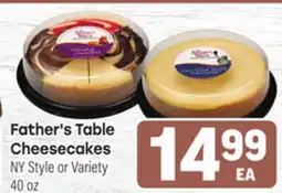 Tony’s Fresh Market Father's Table Cheesecakes offer