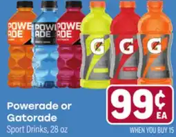 Tony’s Fresh Market Powerade or Gatorade offer