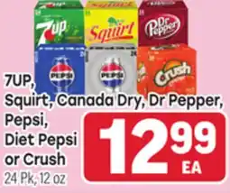 Tony’s Fresh Market 7UP, Squirt, Canada Dry, Dr Pepper, Pepsi, Diet Pepsi or Crush offer