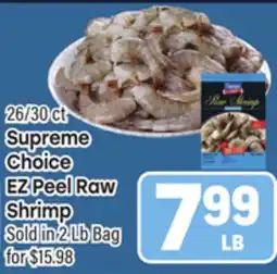 Tony’s Fresh Market Supreme Choice EZ Peel Raw Shrimp offer