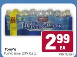 Tony’s Fresh Market Tony's Purified Water offer
