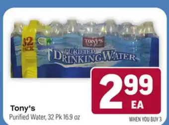Tony’s Fresh Market Tony's Purified Water offer