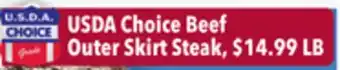 Tony’s Fresh Market USDA Choice Beef Outer Skirt Steak offer