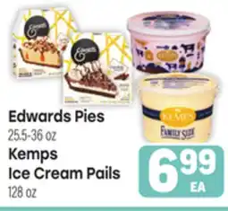 Tony’s Fresh Market Edwards Pies, Kemps Ice Cream Pails offer