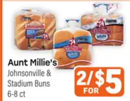 Tony’s Fresh Market Aunt Millie's, Johnsonville & Stadium Buns offer