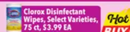 Tony’s Fresh Market Clorox Disinfectant Wipes offer