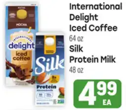 Tony’s Fresh Market International Delight Iced Coffee 64 OZ., Silk Protein Milk 48 OZ offer