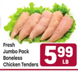 Tony’s Fresh Market Fresh Jumbo Pack Boneless Chicken Tenders offer