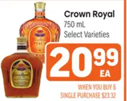 Tony’s Fresh Market Crown Royal offer