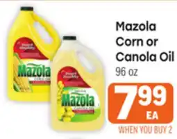 Tony’s Fresh Market Mazola Corn or Canola Oil offer