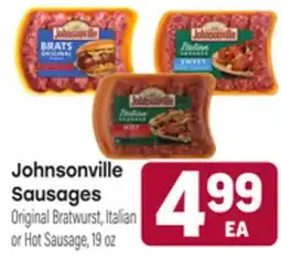 Tony’s Fresh Market Johnsonville Sausages offer