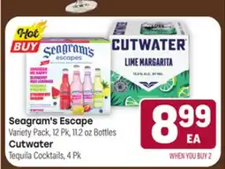 Tony’s Fresh Market Seagram's Escape, Cutwater offer