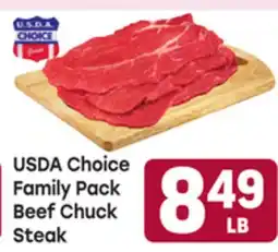 Tony’s Fresh Market USDA Choice Family Pack Beef Chuck Steak offer