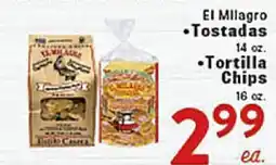 Rio Valley Market El Milagro Tostadas, Tortilla Chips offer