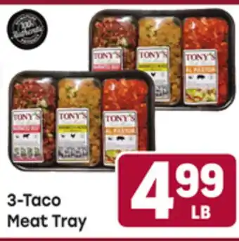 Tony’s Fresh Market 3-Taco Meat Tray offer