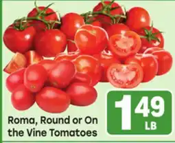 Tony’s Fresh Market Roma, Round or On the Vine Tomatoes offer