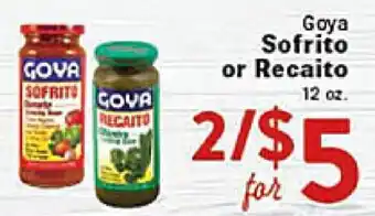 Rio Valley Market Goya Sofrito or Recaito offer