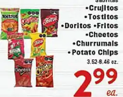 Rio Valley Market •Sabritas •Crujitos •Tostitos •Doritos •Fritos •Cheetos •Churrumals •Potato Chips offer