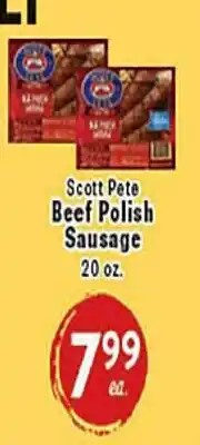 Rio Valley Market Scott Pete Beef Polish Sausage offer