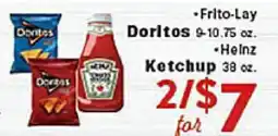 Rio Valley Market •Frito-Lay Doritos •Heinz Ketchup offer