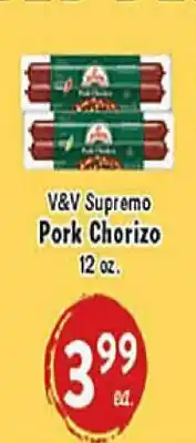 Rio Valley Market V&V Supremo Pork Chorizo offer