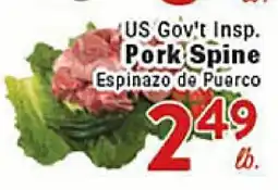 Rio Valley Market US Gov't Insp. Pork Spine offer