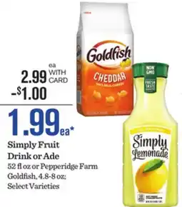 Mariano's Simply Fruit Drink offer