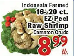 Rio Valley Market Indonesia Farmed 16-20 ct. EZ Peel Raw Shrimp offer