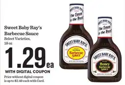 Mariano's Sweet Baby Ray's Barbecue Sauce offer