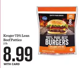 Mariano's Kroger 73% Lean Beef Patties offer