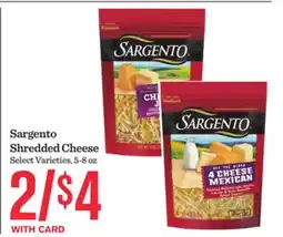 Mariano's Sargento Shredded Cheese offer