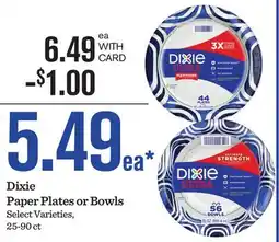 Mariano's Dixie Paper Plates or Bowls offer
