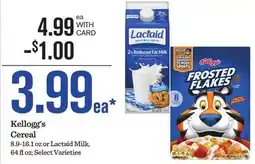 Mariano's Kellogg's Cereal, Lactaid Milk offer