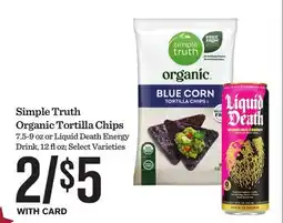 Mariano's Simple Truth Organic Tortilla Chips offer