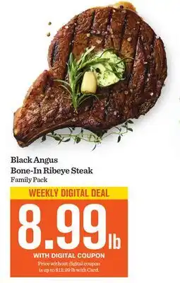 Mariano's Black Angus Bone-In Ribeye Steak offer